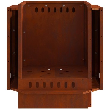 vidaXL Ατμόσφαιρα χωρίς καπνό Σκ rusty Ατσάλι Σκληρυθέν στον Αέρα