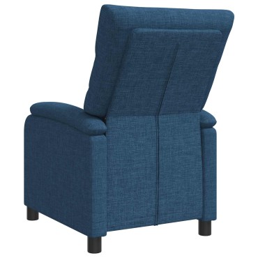 vidaXL Αναπαυτική Καρέκλα Μπλε Ύφασμα 66x95x100cm 1 τεμ.