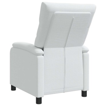 vidaXL Αναπαυτική Καρέκλα Λευκό Ύφασμα 66x95x100cm 1 τεμ.