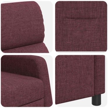 vidaXL Αναπαυτική Καρέκλα Μοβ Ύφασμα 66x95x100cm 1 τεμ.