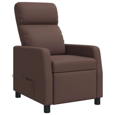 vidaXL Κάθισμα μασάζ Καφέ Τεχνητό Δέρμα 66x95x100cm