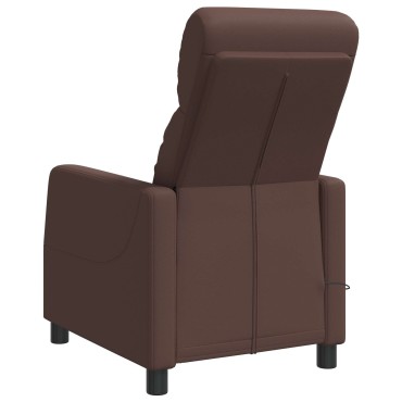vidaXL Κάθισμα μασάζ Καφέ Τεχνητό Δέρμα 66x95x100cm