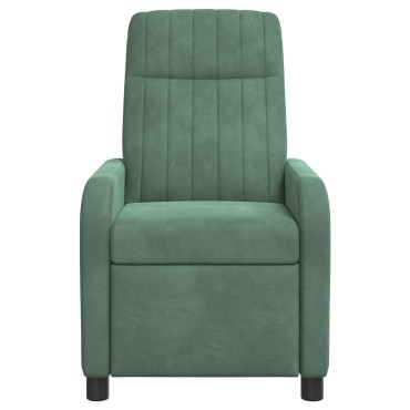vidaXL Αναπαυτική Καρέκλα Θαλασσί Βελούδο 66x95x100cm 1 τεμ.