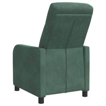 vidaXL Αναπαυτική Καρέκλα Θαλασσί Βελούδο 66x95x100cm 1 τεμ.