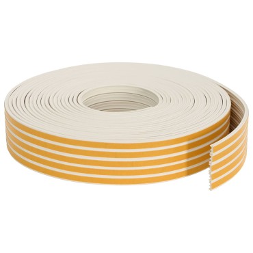 vidaXL Αυτοκόλλητη σφραγίδα παραθύρου Λευκό 9 x 4 mm 12 m EPDM αφρός