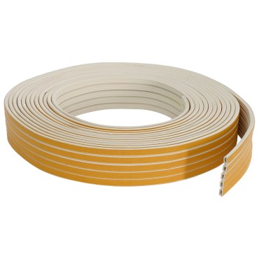 vidaXL Αυτοκόλλητη σφραγίδα παραθύρου Λευκό 10 x 6 mm 12 m EPDM αφρός