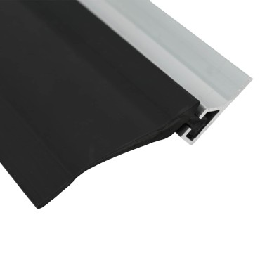 vidaXL Σφράγιση Πόρτας Γκαράζ Μαύρο 52 x 2 mm 5 μ PVC
