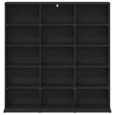 vidaXL Ντουλάπα CD Μαύρη Δρυς 96x23,5x97,5cm Επεξεργασμένο Ξύλο