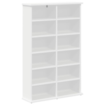 vidaXL Ντουλάπα CD Λευκό 60x17x92cm Επεξεργασμένο Ξύλο