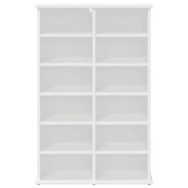 vidaXL Ντουλάπα CD Λευκό 60x17x92cm Επεξεργασμένο Ξύλο