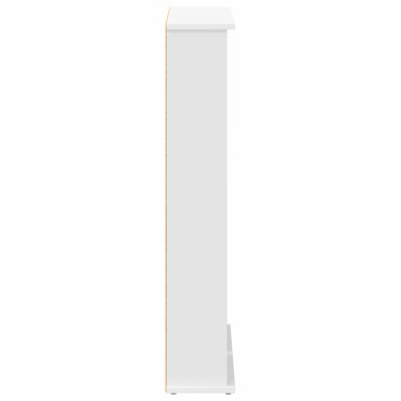 vidaXL Ντουλάπα CD Λευκό 60x17x92cm Επεξεργασμένο Ξύλο