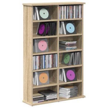 vidaXL Ντουλάπα CD Sonoma Δρυς 60x17x92cm Επεξεργασμένο Ξύλο