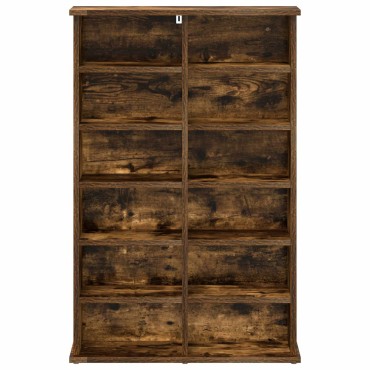 vidaXL Ντουλάπα CD Καπνισμένο Ξύλο Δρυός 60x17x92cm