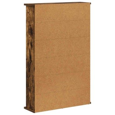 vidaXL Ντουλάπα CD Καπνισμένο Ξύλο Δρυός 60x17x92cm