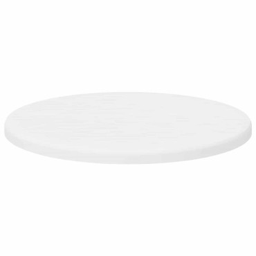 vidaXL Καπάκι τραπεζιού 30x1,5cm Γύρος Επεξεργασμένο Ξύλο Λευκό