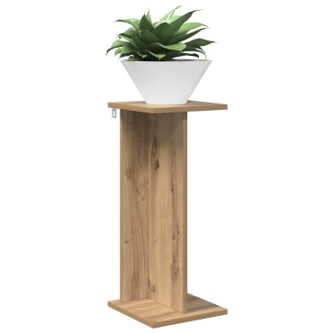vidaXL Βάση φυτών Artisan Δρυς 25 x 25,5 x 60,5 εκ. Επεξεργασμένο Ξύλο