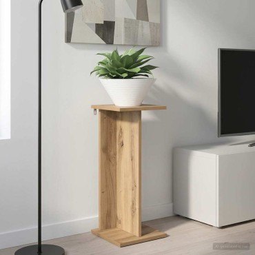 vidaXL Βάση φυτών Artisan Δρυς 25 x 25,5 x 60,5 εκ. Επεξεργασμένο Ξύλο