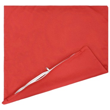vidaXL Κάλυμμα Μαξιλαριού 6 pcs HEERLEN Κόκκινο 35 x 35 cm Πολυεστέρας