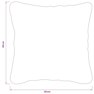 vidaXL Κάλυμμα Μαξιλαριού 6 pcs HEERLEN Κόκκινο 35 x 35 cm Πολυεστέρας