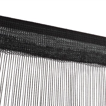 vidaXL Κουρτίνες με Κρόσσια 2 τεμ. Μαύρες 100x250cm