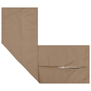 vidaXL Κάλυμμα Μαξιλαριού 2 τμχ. HOUTEN Taupe 40 x 145 εκ. Πολυεστέρας