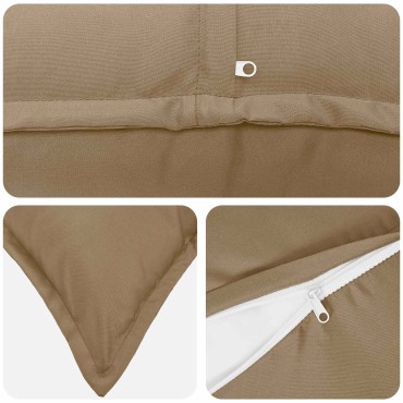 vidaXL Κάλυμμα Μαξιλαριού 2 τμχ. HOUTEN Taupe 40 x 145 εκ. Πολυεστέρας