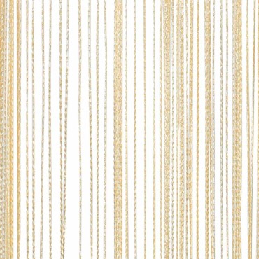 vidaXL Κουρτίνες με Κρόσσια 2 τεμ. Κρεμ 140x250cm