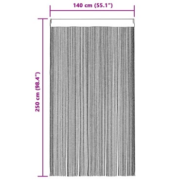 vidaXL Κουρτίνες με Κρόσσια 2 τεμ. Μπεζ 140 x 250 εκ.