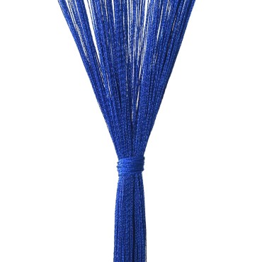 vidaXL Κουρτίνες με Κρόσσια 2 τεμ. Μπλε 100x250cm