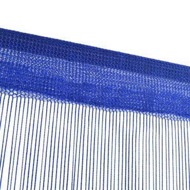 vidaXL Κουρτίνες με Κρόσσια 2 τεμ. Μπλε 140x250cm