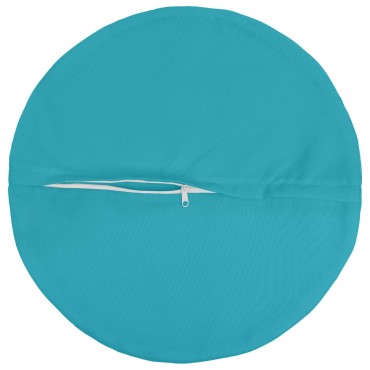 vidaXL Κάλυμμα Μαξιλαριού 2 pcs HEERLEN Τιρκουάζ Ø 40 cm Πολυεστέρας