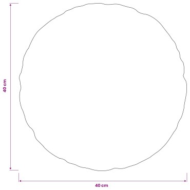 vidaXL Κάλυμμα Μαξιλαριού 2 pcs HEERLEN Κόκκινο Ø 40 cm Πολυεστέρας
