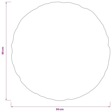 vidaXL Κάλυμμα Μαξιλαριού 2 pcs HEERLEN Σχέδιο Φύλλων Ø 50 cm