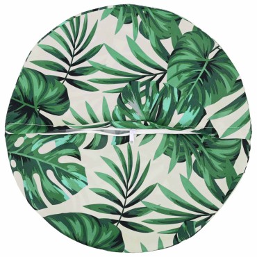 vidaXL Κάλυμμα Μαξιλαριού 2 pcs HEERLEN Σχέδιο Φύλλων Ø 50 cm