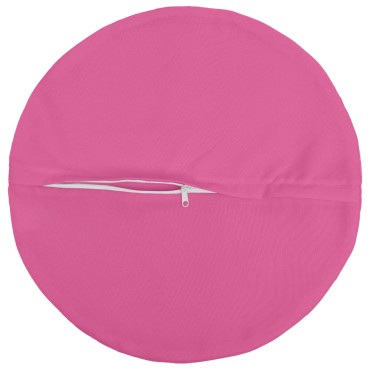 vidaXL Κάλυμμα Μαξιλαριού 2 pcs HEERLEN Ροζ Ø 50 cm Πολυεστέρας