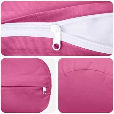 vidaXL Κάλυμμα Μαξιλαριού 2 pcs HEERLEN Ροζ Ø 15 x 40 εκ Πολυεστέρας