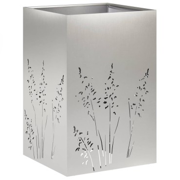 vidaXL Γλάστρα Κήπου 2 τμχ. Ασημί 50 x 50 x 75 cm Ανοξείδωτο Ατσάλι