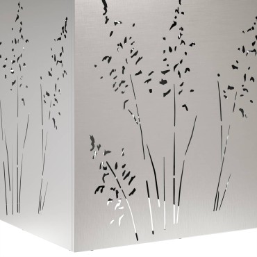 vidaXL Γλάστρα Κήπου 2 τμχ. Ασημί 50 x 50 x 75 cm Ανοξείδωτο Ατσάλι