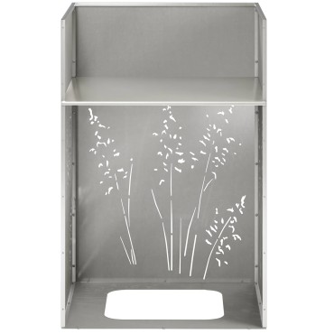 vidaXL Γλάστρα Κήπου 2 τμχ. Ασημί 50 x 50 x 75 cm Ανοξείδωτο Ατσάλι