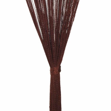 vidaXL Κουρτίνες με Κρόσσια 2 τεμ. Καφέ 100x250cm