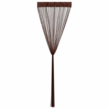 vidaXL Κουρτίνες με Κρόσσια 2 τεμ. Καφέ 140x250cm