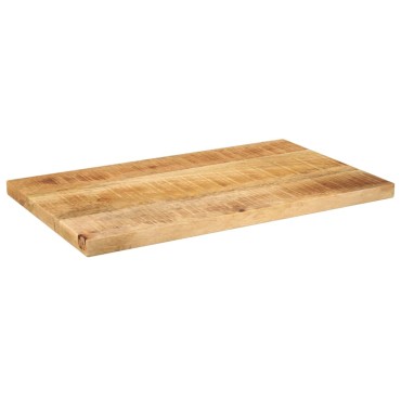 vidaXL Επιφάνεια Τραπεζιού Ορθογώνια 50x40x3,8cm από Μασίφ Ξύλο και Ακατέργαστο Μάνγκο 1 τεμ.