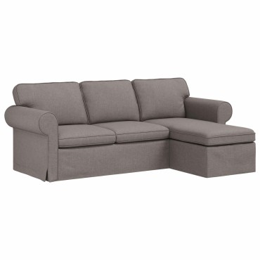 vidaXL Καναπές Taupe 215x138x80cm ύφασμα