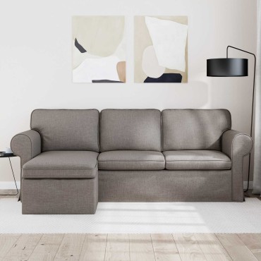 vidaXL Καναπές Taupe 215x138x80cm ύφασμα