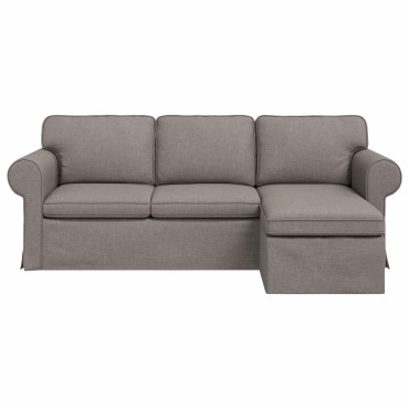 vidaXL Καναπές Taupe 215x138x80cm ύφασμα