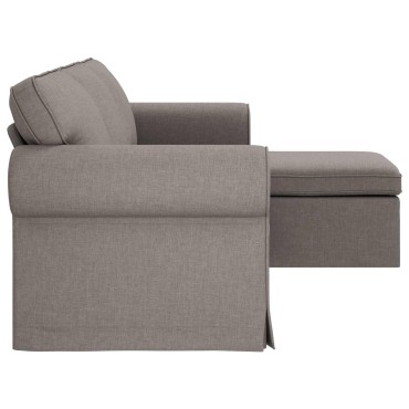 vidaXL Καναπές Taupe 215x138x80cm ύφασμα
