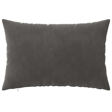 vidaXL Κάλυμμα Μαξιλαριού 2 pcs HEERLEN Σκούρο Γκρι 30 x 50 cm Βελούδο