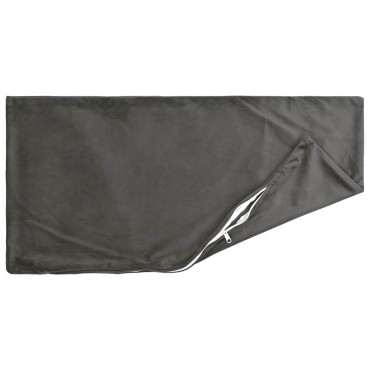 vidaXL Κάλυμμα Μαξιλαριού 2 pcs HEERLEN Σκούρο Γκρι 30 x 50 cm Βελούδο