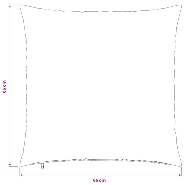 vidaXL Κάλυμμα Μαξιλαριού 2 pcs HEERLEN Λευκό 65 x 65 εκ. PV Φλίς