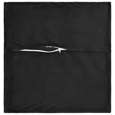 vidaXL Κάλυμμα Μαξιλαριού 2 pcs HOUTEN Μαύρο 40 x 40 cm Βελούδο
